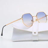 Unisex Retro Polygonal Sunglasses – Classic Metal Frame with UV400 Protection for Men & Women