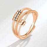 Trendy Geometric Spinner Ring for Women – Fashion Statement Cocktail Jewelry