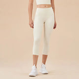 Women's High-Waist Calf-Length Yoga Leggings with Pockets – Stretchy, Breathable Workout Pants