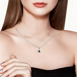 Custom Photo Projection Necklace - Personalized Heart Pendant with Picture Inside