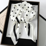 2024 Silk Square Scarf – Elegant Satin Bandana for Women