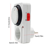 24-Hour Programmable Timer Switch - Smart Outlet for Energy Saving & Automation