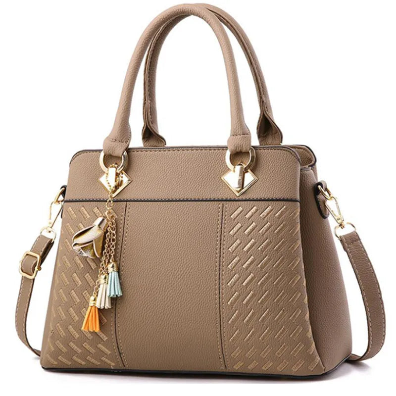 Chic PU Satchel Bag with Embroidery – Stylish & Versatile for Every Occasion