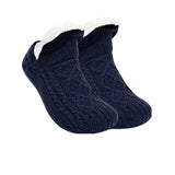 Cozy Non-Slip Winter Socks for Women & Men – Warm Fleece-Lined Home Slipper Socks