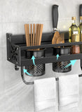 Wall-Mounted Metal Kitchen Shelf – Space-Saving Organizer with Easy Installation