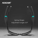 KDEAM Scratch-Resistant Polarized Sunglasses for Men – UV400 Protection, Integral Spring Hinges,