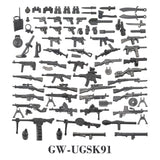 WW2 Military Building Blocks Set - Army Soldier & Motorcycle Model Kit