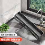 Estante para condimentos de cocina de pared con caja de almacenamiento: organizador de utensilios multifuncional y dispensador de aceite y vinagre
