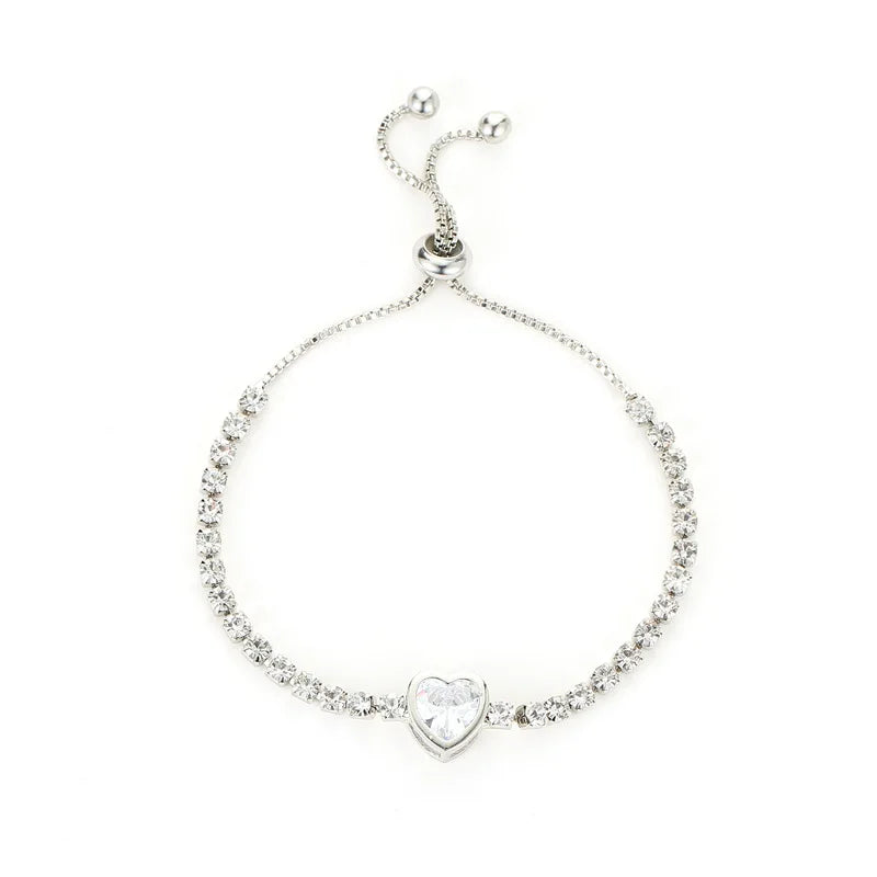 Classic Heart Link Bracelet for Women