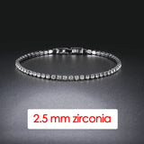 Pulsera con dijes geométricos para hombre con circonitas cúbicas: diseño elegante de hip hop y rock