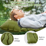 Waterproof Inflatable Camping Mattress with Built-In Pump and Pillow