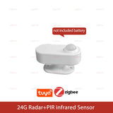 Smart PIR Motion Sensor with 24G mmWave Radar – Zigbee Compatible for Home Automation
