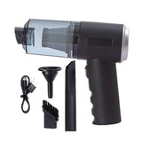 3-in-1 Mini Vacuum Cleaner with Suction & Blower – USB Rechargeable for Car & Home Use