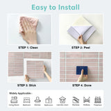 Pegatinas para azulejos autoadhesivas 3D: decoración de pared impermeable para cocina y baño, 30 x 30 cm