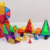 Magnetic People Figures Set – 4PC Magnetic Dolls for Building Blocks & Tiles