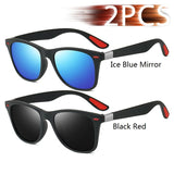 Vintage Square Unisex Sunglasses – Polarized Anti-Glare UV400 Shades for Driving & Fishing
