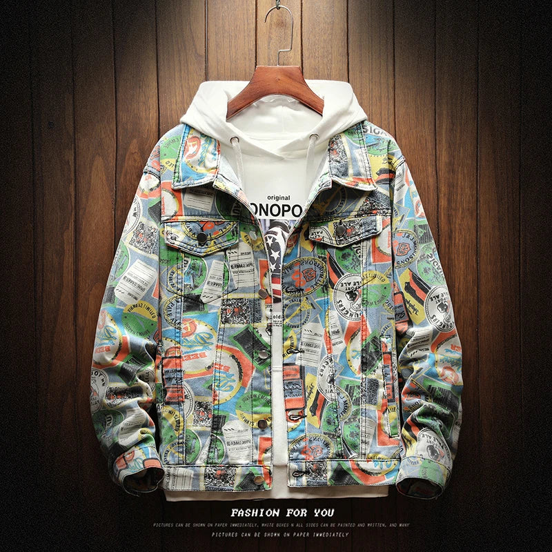 Men's Japan Style Denim Jacket - Comfortable & Stylish Spring/Autumn Outerwear