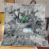 Women’s Printed Polyester Scarf – Fashion Square Wrap for All Seasons