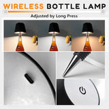 Rechargeable LED Bottle Table Lamp – Touch Control & Portable Design