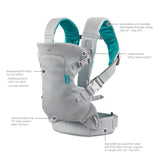4-in-1 Ergonomic Baby Carrier with Lumbar Support