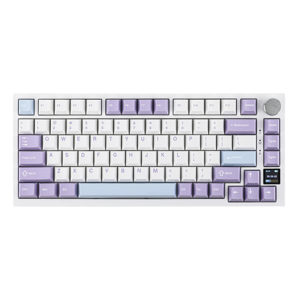 Ajazz AK820 Pro 75% Wireless Mechanical Keyboard with TFT Screen, Hot-Swappable Switches & RGB Backlighting