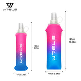 Botella de agua plegable para deportes al aire libre: portátil, apta para uso alimentario, a prueba de fugas para correr, hacer senderismo y andar en bicicleta