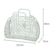 Portable Hollow Storage Basket – Large-Capacity Bathroom & Kitchen Organizer