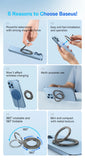 360° Magnetic Phone Ring Holder – Foldable Kickstand with Strong Grip