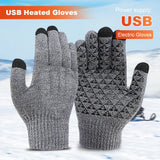 USB Heated Gloves for Winter - Touchscreen Compatible, Windproof & Thermal