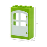 Large Building Block House Set - Doors, Windows & Roof Accessories for Creative Construction Play