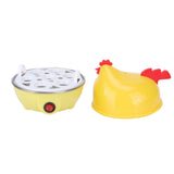 Cocedor de huevos eléctrico con forma de pollo, hervidor rápido de huevos, capacidad para 7 huevos, apagado automático, minimáquina para desayuno