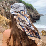 Luxury 90x90cm Silk Scarf – Designer-Inspired Fashion for Women