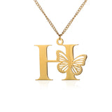 Elegant 18K Gold Butterfly Pendant Necklace – Trendy & Stylish Jewelry for Women