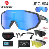 X-TIGER Cycling Sunglasses – Lightweight, UV Protection, Multi-Lens Sports Eyewear for Men & Women