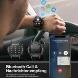 Reloj inteligente AMOLED para hombre con llamadas por Bluetooth y seguimiento avanzado de la salud