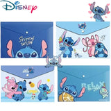 Stitch Transparent Document Bags - A4 Size School Supply Organizers for Kids