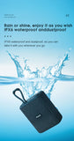 Mini Waterproof Bluetooth Speaker with Fabric Mesh, Bass Boost & Hands-Free Call – Portable Wireless Speaker for Outdoor & Indoor Use