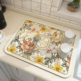 Super Absorbent Kitchen Drying Mat | Non-Slip Quick-Dry Drain Pad