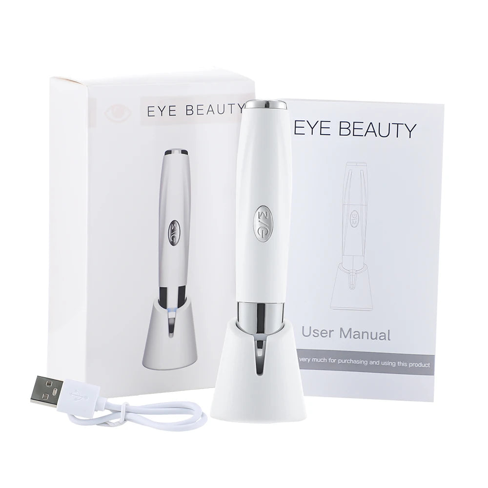 Electric Eye Massager with LED Light Therapy – Reduce Dark Circles, Puffiness & Wrinkles for Brighter, Youthful Eyes