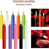 Surtido de velas cónicas en miniatura: velas sin aroma para rituales, hechizos y decoración del hogar