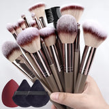 20-Piece Professional Makeup Brush Set for Flawless Beauty Application