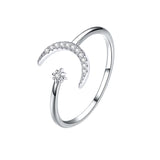 Elegante alianza de boda de plata de ley 925: anillo geométrico minimalista para mujer
