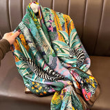 Luxury Satin Silk Scarf – Elegant Women's Shawl, Hijab & Beach Wrap