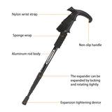 Adjustable Aluminum Trekking Pole with T-Handle for Hiking & Climbing