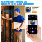 Tuya Smart Wireless Video Doorbell with Camera – HD Security, Night Vision, 2-Way Audio, and IP65 Waterproof