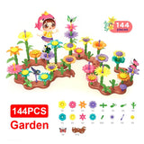 DIY Flower Garden Building Blocks Set – Creative STEM Educational Toy for Kids Ages 3-12