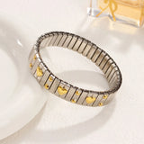Heart-Shaped Stainless Steel Punk Cuff Bracelet for Women