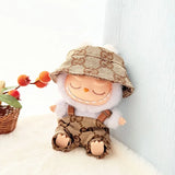 Labubu Doll Clothes – Fashion Overalls Outfit for 15cm/17cm Plush Anime Dolls (Fits V1 & V2 Models)
