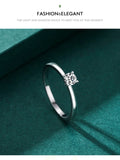 Sterling Silver Hearts Clear CZ Simulated Diamond Wedding Band Ring for Women – Classic Engagement Jewelry