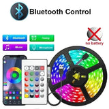 RGB LED Strip Lights with Bluetooth and USB Power